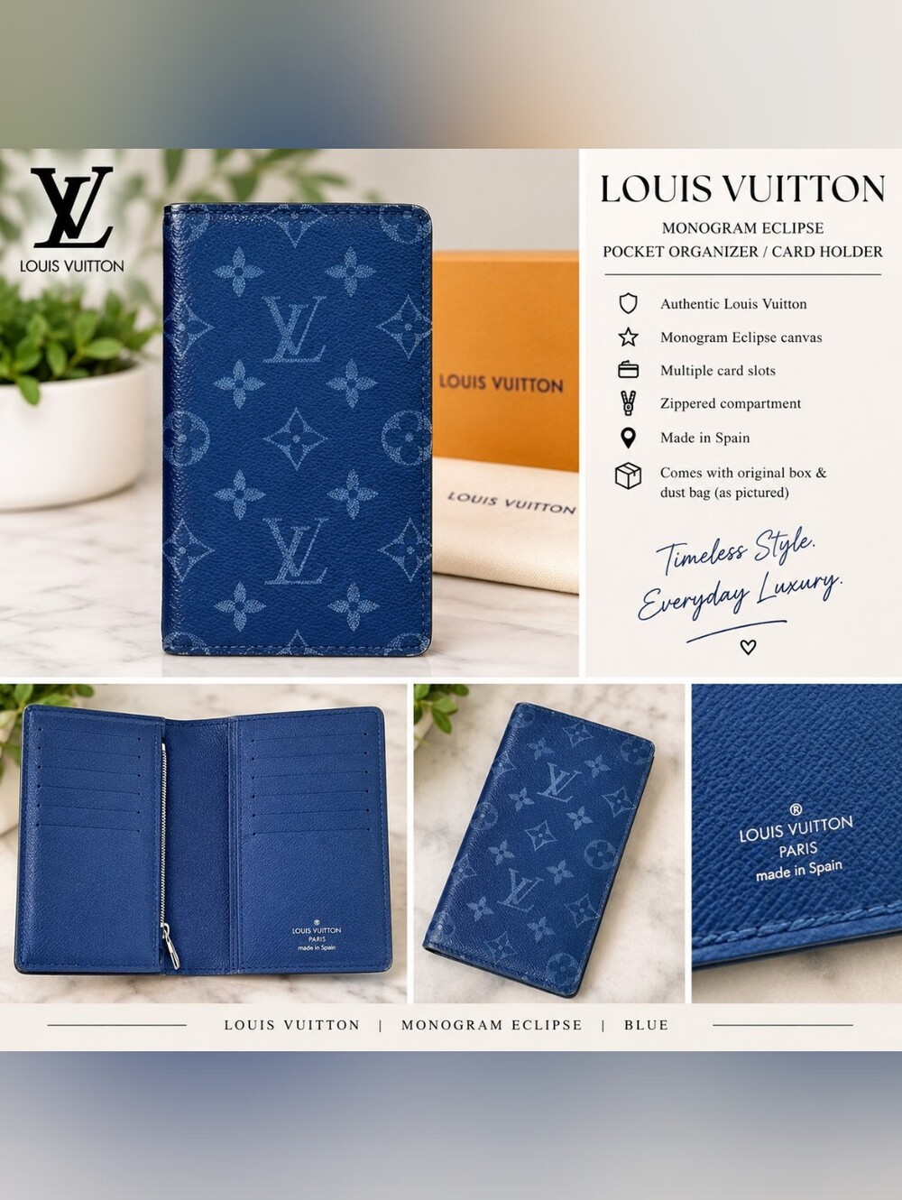Louis Vuitton Monogram Eclipse - Authentic